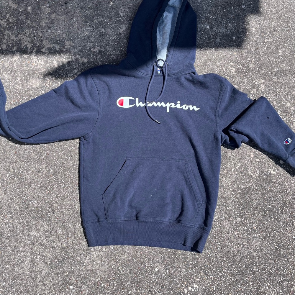 Champion Navy Blue Hoodie